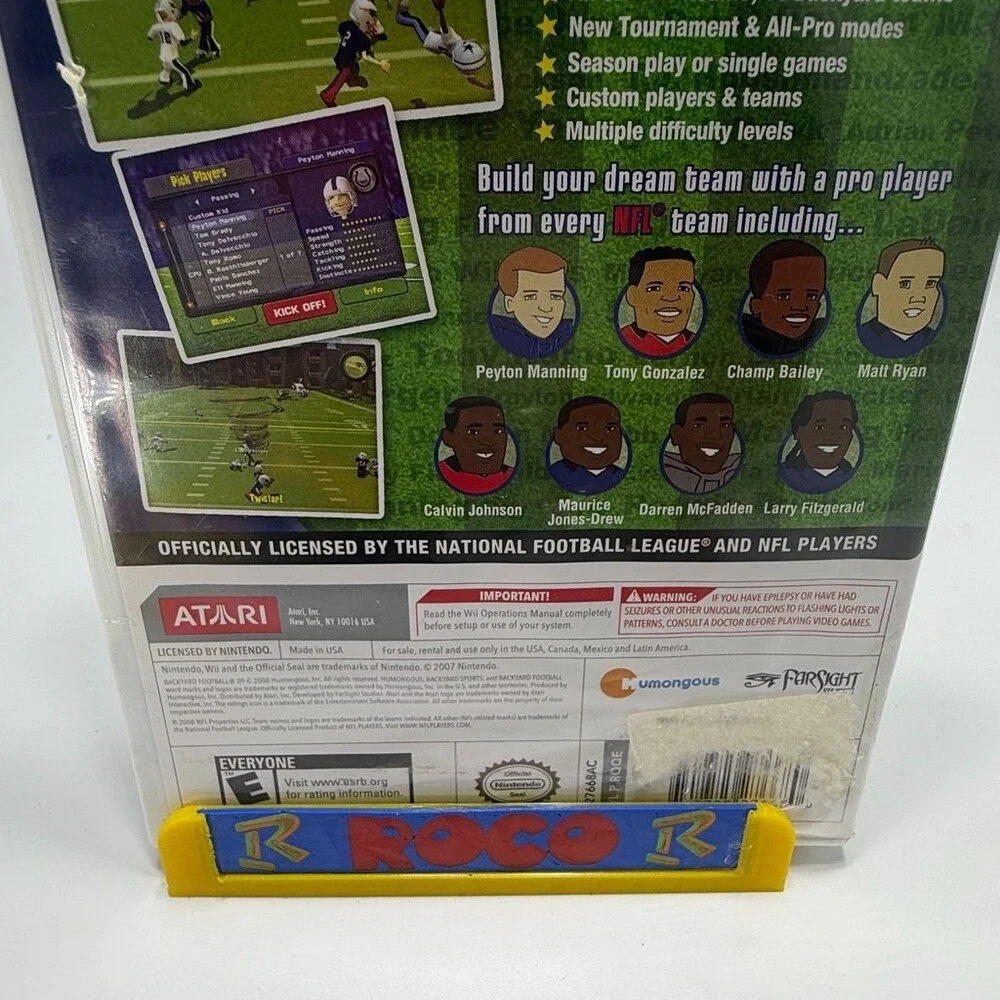 Backyard Football '09 Wii (Nintendo Wii, 2008) Complete W/ Manual